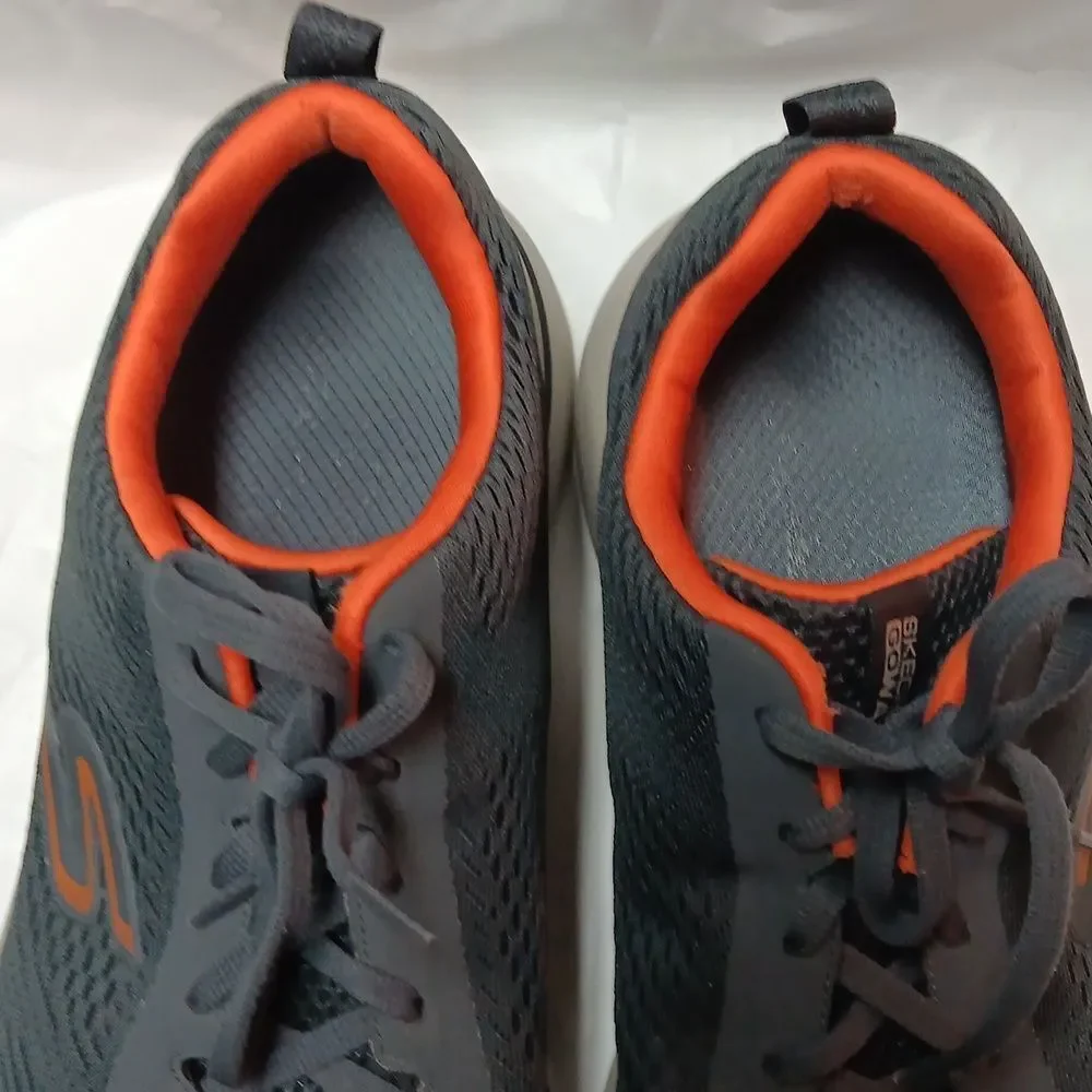 Skechers Men's Arch Fit Grey and Orange Shoes Size 12